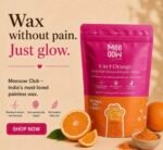 Meeoow Club 10 Min Painless Body Wax Orange Hair Removal Powder 100g Gentle Effective Formula For Smooth Skin And Easy At Home Use